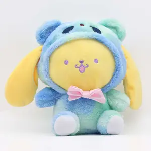 Vente en gros Cadeau pour enfants Cartoon Tie Dye Series Kulomi My Melodi Cinna Poupée en peluche super douce HK