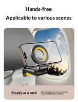 Support de téléphone magnétique pliable mains libres OEM en acier au carbone, portable, pour bureau, douche, accessoire mobile multi-scènes