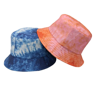 Sombrero de Pescador Teñido a Mano, Unisex, de Algodón, Estilo Bohemio, para Mujeres y Hombres, para Viajes, Playa, Protección Solar Diaria - Product Image 4