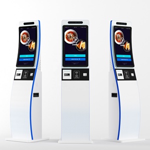 32 Inch Restaurant Automatic Kiosk Touch Screen <b>Computer</b> Unattended Payment Kiosk Shopping Mall Kiosk Quad Core SDK 1920X1080 - Product Image 1