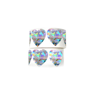 Holograma redondo láser plata 1 "pegatinas para rascar 25mm etiquetas para rascar rollo círculo hecho en China - Product Image 5