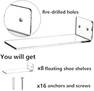 <b>Clear</b> Acrylic <b>Shoe</b> Display Stand <b>Shoe</b> Risers High Heels Display Risers for Display Only - Product Image 5