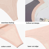 Tangas sin costuras para niñas, ropa interior Invisible transpirable, bragas elásticas ligeras, bragas