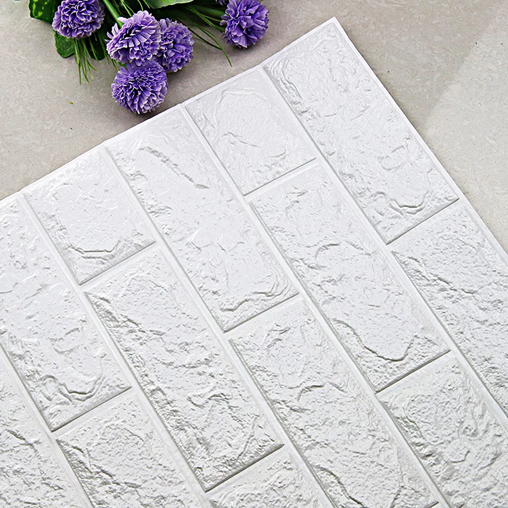 3D Self-Adhesive Brick Wall Stickers DIY Stone Pattern Home Decoration Kitchen living room Waterproof Tile Wall Stickers