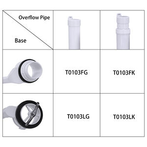 T0103 صمام تدفق واحد من البلاستيك ABS قابل للتعديل 2 بوصة لاستبدال الحمام والمرحاض - Product Image 6