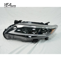 Faros Delanteros LED de 3 Ojos para Toyota Corolla, Lámparas Delanteras LED 2010 2011 2013