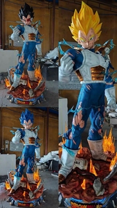 Estatua de Resina de <span class=keywords><strong>Vegeta</strong></span> de Tamaño Real de <span class=keywords><strong>Dragon</strong></span> <span class=keywords><strong>Ball</strong></span> <span class=keywords><strong>Z</strong></span> Super GT 1 1, Busto de Fibra de Vidrio, Cuerpo Completo, <span class=keywords><strong>Majin</strong></span> SSJ4, Scouter Saiyan - Product Image 2