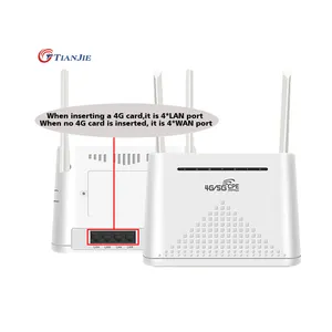 Celular desbloqueado 4G, batería de 5000Mah, Wifi, con ranura para tarjeta Sim y 4/5 puertos Rj45, módem, Wifi, compatible con todo el Router 4G