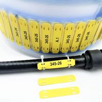 Manchon d'identification thermorétractable haute précision, imprimable double face, pour câbles et fils