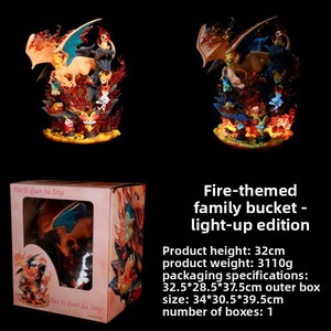 Figuras Pokémon de Agua, Fuego y Hierba, <span class=keywords><strong>Charizard</strong></span>, Squirtle, Mewtwo, Set Completo, Evoluciones Brillantes, Serie Familiar, <span class=keywords><strong>Figura</strong></span> de PVC - Product Image 1
