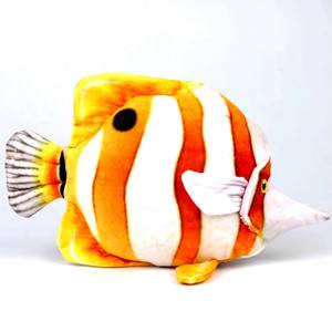 Joli jouet en peluche de haute qualité Ocean Buddies Copperband Butterflyfish en tissu de coton avec remplissage en coton PP - Product Image 5