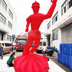Mannequin Gonflable Air Dancer 12 pieds Plus Rouge Thème Cinéma Moderne Étanche Thermosoudé Pompe Électrique Utilisation Publicitaire - Product Image 2