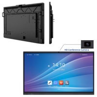 Pizarra Digital Interactiva Inteligente ZDHQ con Ranura OPS, Sistema Dual Android+Windows, Pantalla Táctil de 20 Puntos, Resolución 4k
