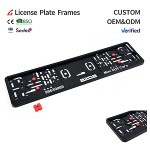 3D Logo 53x12Cm Xe Giấy Phép Tấm Khung Châu Âu Nhựa Xe Số Tấm Chủ Trang Trí Giấy Phép Tấm Khung Cho Xe Ô Tô Châu Âu - Product Image 2