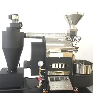 Roaster per caffè Idmi commerciali semplice piccolo tamburo in acciaio a tamburo letto fluido manuale per la casa propano butano torrefazione S immagini nette