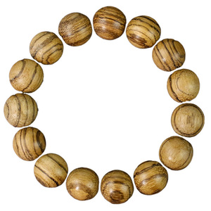 Pulsera de cuentas de oración budistas de madera de agar vietnamita de 15 mm, 15 cuentas, de un solo lazo, para hombres y mujeres, regalo de joyería. - Product Image 5