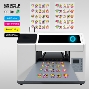Imprimante jet d'encre Wi-Fi intelligente A4 <span class=keywords><strong>à</strong></span> plat pour papier wafer, avec fonction de numérisation de code QR pour téléphone portable, idéale pour les commerces alimentaires - Product Image 1