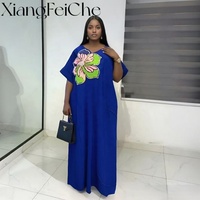Nouvelle Robe Femme Bubu Africaine Modeste à Manches Longues en Polyester, Couleur Unie, Paillettes sur la Poitrine, Style Ample Quatre Saisons, Collection 2025