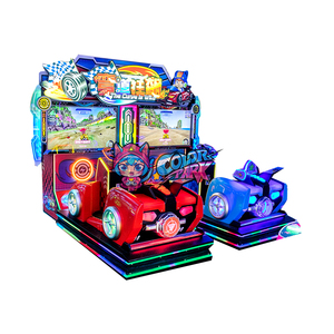Jeu vidéo de course de voitures avec simulation de mouvement, Colorful Park Curves <span class=keywords><strong>Hurricane</strong></span>, pour deux joueurs - Product Image 5