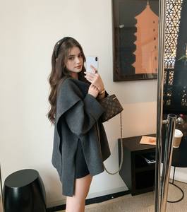 Abrigo de punto extragrande con cuello tipo bufanda |   Corte Holgado y Elegante, Cálido y con Estilo para Otoño/Invierno, Ideal para Noches Urbanas y Looks Casuales - Product Image 4
