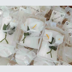 Bella festa di nozze decorazione per le vacanze Souvenir personalizzare Logo Calla giglio eleganza <span class=keywords><strong>vaso</strong></span> a forma di candela - Product Image 4