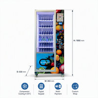 Distributeur automatique HUALANG, fabricant d'origine, avec système de refroidissement et commande par boutons physiques, pour boissons