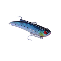 Nouveaux produits phares LUTAC Leurre dur coloré 3D Simulation Œil de poisson Vibration 90mm 28g Hameçons triples pour eau entière