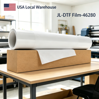 Film de transfert thermique DTF de haute qualité 30cm 60cmx10m, pelable à froid et à chaud, double face mat pour machine d'impression de t-shirts