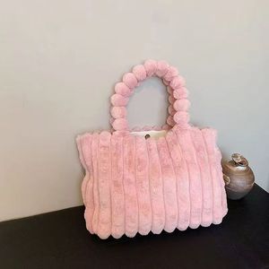 Bolsos de Mano de Invierno para Niñas, de Felpa Suave, Duraderos, de Gran Capacidad, ZGBROTHERS YR13093, Venta al por Mayor - Product Image 6