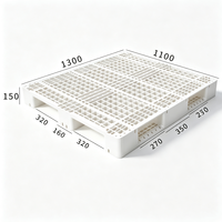 Factory OEM Custom Color Grid Plastic Pallet 3-Runner HDPE Food Grade Wholesale Price for Warehouse&Logistics