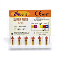 Herramienta dental con limas doradas para dentista, herramienta dental con activación por calor