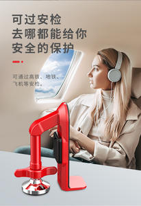 Tope de Puerta de Aleación para Seguridad en Viajes y Hoteles, Dispositivo Antirrobo y de Autodefensa, Cierre Suave, Diseño Moderno, para Mujeres, Hogar, Oficina, Apartamento - Product Image 2