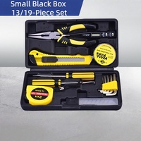 Ensemble d'outils miniatures isolés en acier au carbone 13 pièces Kit d'électricien Tournevis Pinces Ruban OEM Boîte rigide Sécurité Bricolage à domicile Powerlift