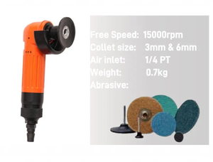 מטחנת זווית מיני פנאומטית 2 אינץ' במהירות גבוהה להסרת תפר ריתוך וגימור מתכת - Product Image 6