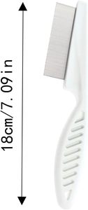 Peigne de toilettage pour animaux de compagnie, peigne doux pour animaux, protection, peigne à haute densité pour chat, chien, toilettage des poils d'animaux, acier inoxydable - Product Image 4