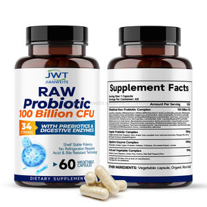 कच्चे प्रोबायोटिक Capsules-10B cfu 34 उपभेदों पाचन एंजाइम और वयस्कों के लिए पाचन स्वास्थ्य सहायता - Product Image 2