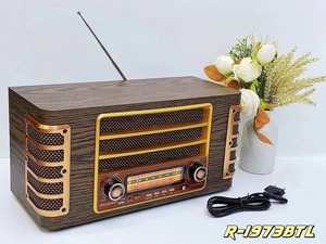 Altavoz Portátil Retro Redwingy R1973BTL con Bajos Potentes, Recargable, Linterna Solar, <span class=keywords><strong>Radio</strong></span> Inalámbrica SW AM FM con Reproductor de <span class=keywords><strong>M</strong></span>úsica BT/TF/USB - Product Image 2