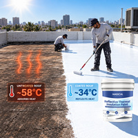 Peinture isolante thermique extérieure acrylique MAGICAL, revêtement de toiture blanc réfléchissant solaire, résistant aux UV, haute performance pour usine