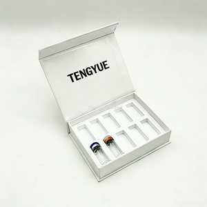 Caja de Embalaje de Regalo para Viales con Estampado Holográfico Negro Mate Premium, Viales de Almacenamiento de Péptidos de 2ml/3ml para 10 Botellas - Product Image 5