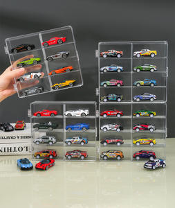 Caja de Almacenamiento Transparente para Modelos de <span class=keywords><strong>Coches</strong></span> a Prueba de Polvo Vitrina de Acrílico para Colección Diecast para <span class=keywords><strong>Hotwheel</strong></span>/Tomica - Product Image 1