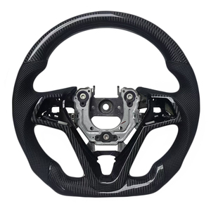 Volant de direction en cuir perforé de haute qualité en fibre de carbone pour Hyundai Veloster - Product Image 1
