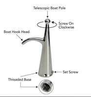 Tête de crochet de bateau en acier inoxydable 316 pour l'ancrage de yachts et de bateaux pneumatiques