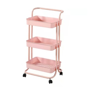 All Steel <b>Tool</b> Cart for Salon Best Price 3 Layer Beauty <b>Trolley</b> Salon Cart Use With 4 Wheels and Handle - Product Image 1