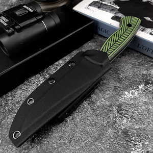 Couteau de survie et de sauvetage pour la chasse et le camping, lame en acier 8Cr13MoV haute dureté, manche en fibre G10, avec étui de ceinture, OEM - Product Image 5