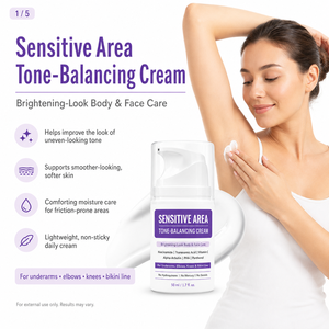 Crème Corporelle Éclaircissante Bio à Marque Blanche pour Zones Sensibles, Hydratante, Anti-Taches Brunes, à la Niacinamide, à l'Acide Tranexamique et à l'Arbutine - Product Image 2