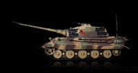 Tank militaire RC Henglong 3888A-1 1/16 en métal, électrique, combatant, allemand, King Tiger, fumée, balles BB, batterie Lipo 7.4V, 30m