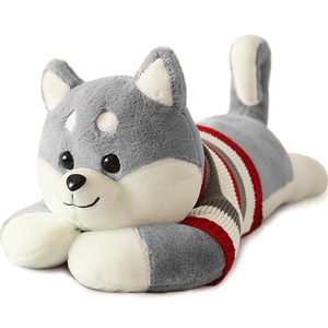 Misura su misura morbido Kawaii enormi giocattoli di peluche Husky cane su misura per bambini peluche bambola cuscino per bambini animali di pezza 2 metri - Product Image 1