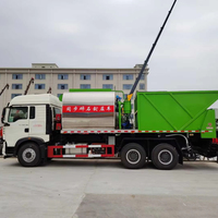 Truk Penghantar Aspal Howo Synchronous Chip Sealer 6x4 Mesin/Motor Efisiensi Tinggi untuk Penyegelan Batu Pecah pada Jalan