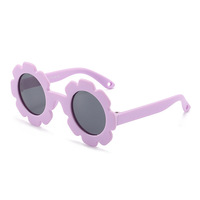 Gafas de Sol Polarizadas para Bebés con Diseño de Flores, Correa Ajustable, Lentes de PC, Marco de Plástico, para Recién Nacidos, Niños y Niñas