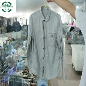 Camisas de Mezclilla Usadas al por Mayor, Camisa de Mezclilla Estilo Vintage para Uso Diario y <span class=keywords><strong>Ropa</strong></span> de Segunda Mano - Product Image 1